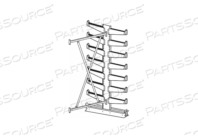CANTILEVER RACK ADD-ON 7 FT H by Jarke CANTILEVER RACK ADD-ON 7 FT H by Jarke