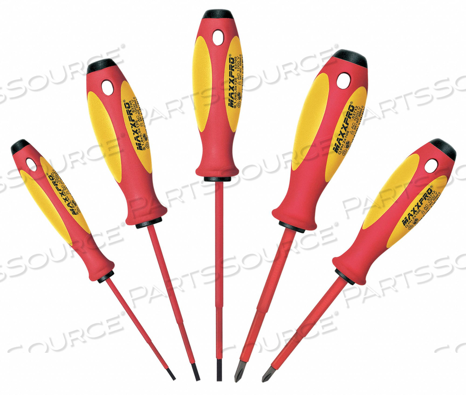 INS. SCREWDRIVER SET SLOT/PHILLIPS 5 PC by Witte