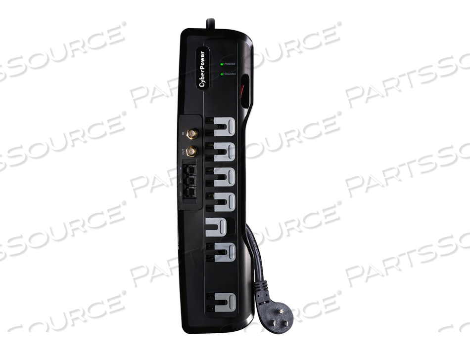 HOME THEATER SERIES CSHT706TC, SURGE PROTECTOR, AC 125 V, OUTPUT CONNECTORS: 7 by CyberPower
