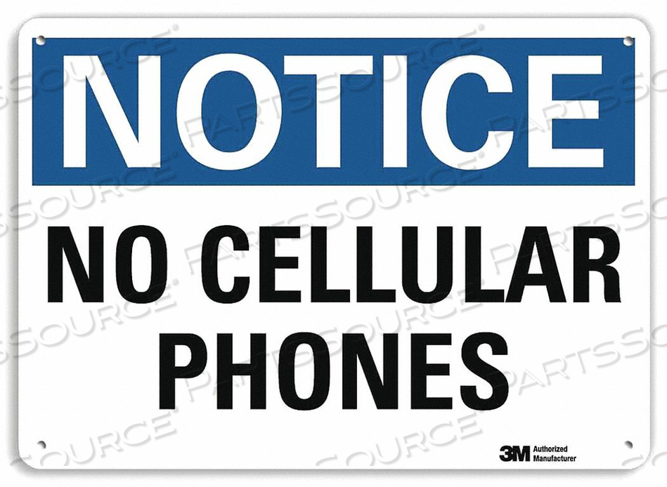 NOTICE SIGN 10 W X 7 H 0.055 THICK by Lyle Signs Inc.