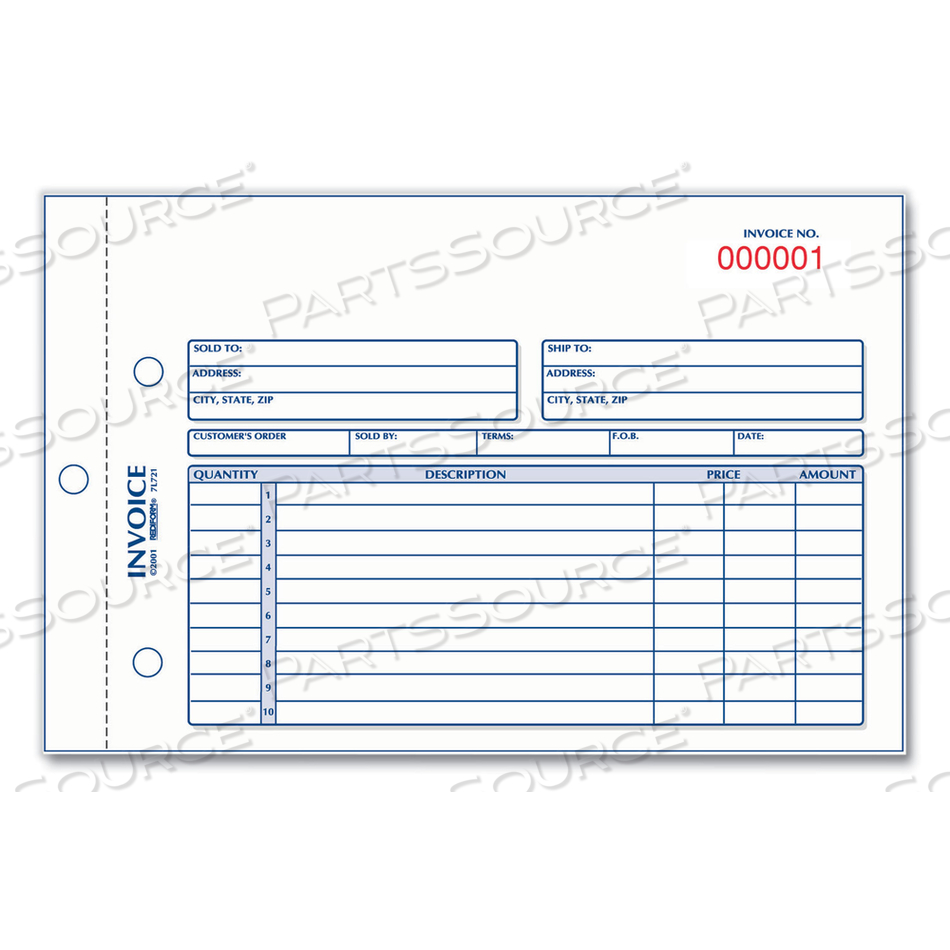INVOICE BOOK, TWO-PART CARBONLESS, 5.5 X 7.88, 50 FORMS TOTAL by Rediform INVOICE BOOK, TWO-PART CARBONLESS, 5.5 X 7.88, 50 FORMS TOTAL by Rediform