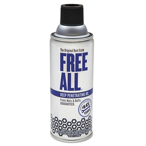 FREE ALL DEEP PENETRATING OIL, 12 OZ, AEROSOL CAN by Gasoila Chemicals