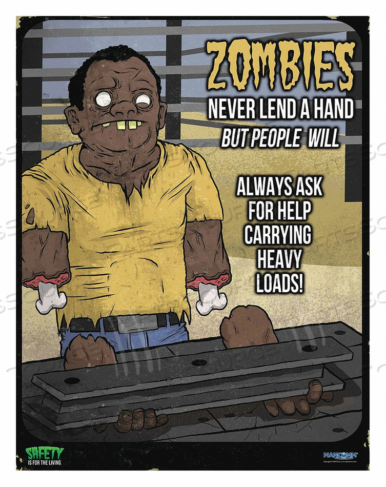 SAFETY POSTER 21 H 27 W by Mancomm