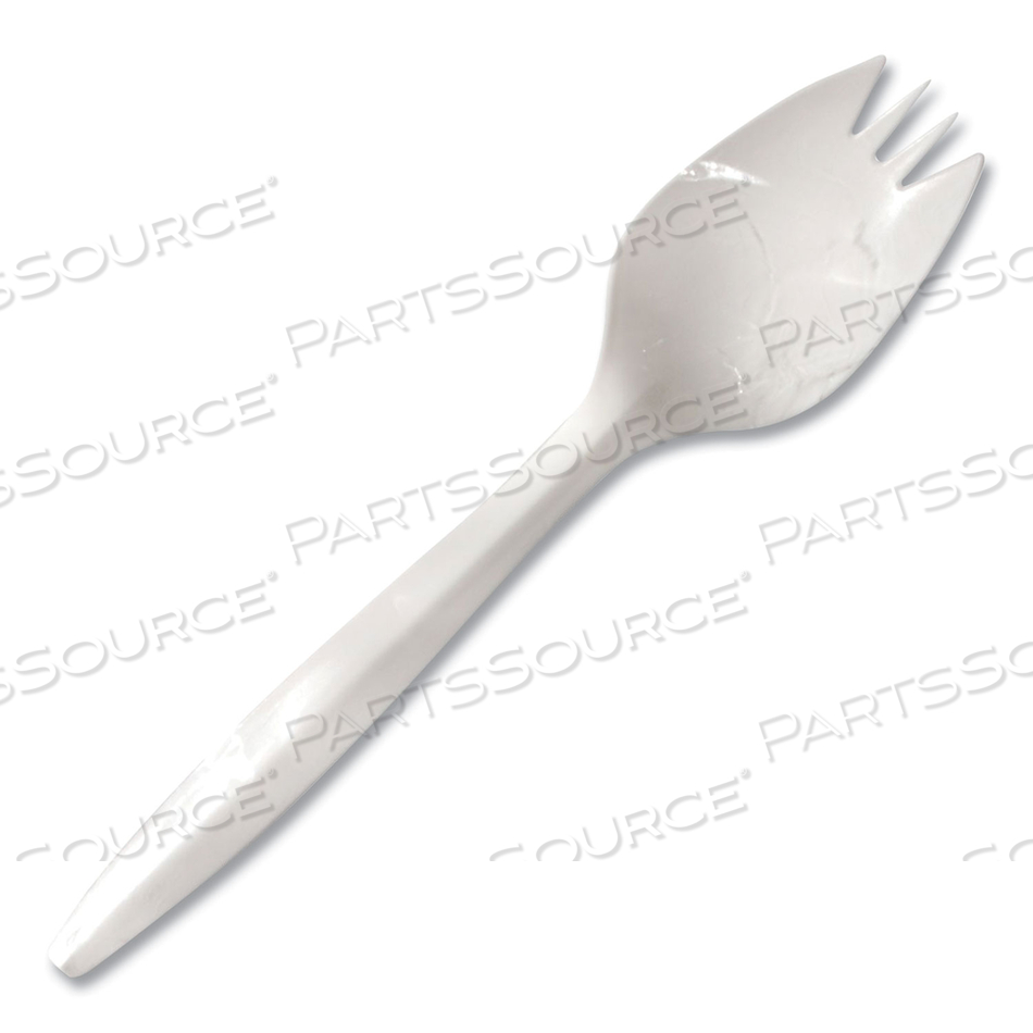 INDIVIDUALLY WRAPPED MEDIUMWEIGHT CUTLERY, SPORK, WHITE by Berkley Square INDIVIDUALLY WRAPPED MEDIUMWEIGHT CUTLERY, SPORK, WHITE by Berkley Square