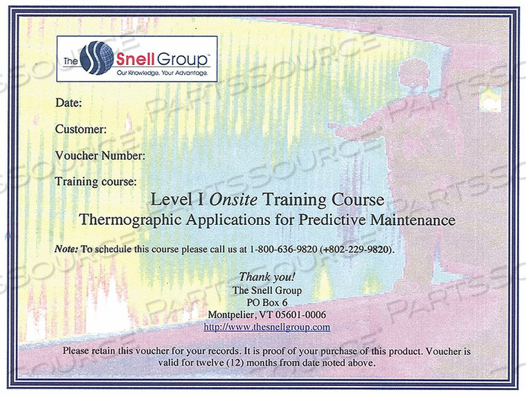 LEVEL I THERMOGRAPHY TRAINING ONSITE by The Snell Group