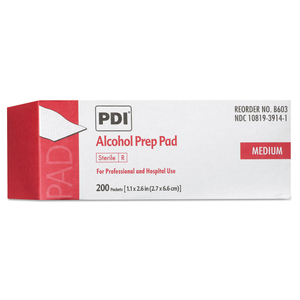 PDI ALCOHOL PREP PADS, 200/BOX by Sani Professional