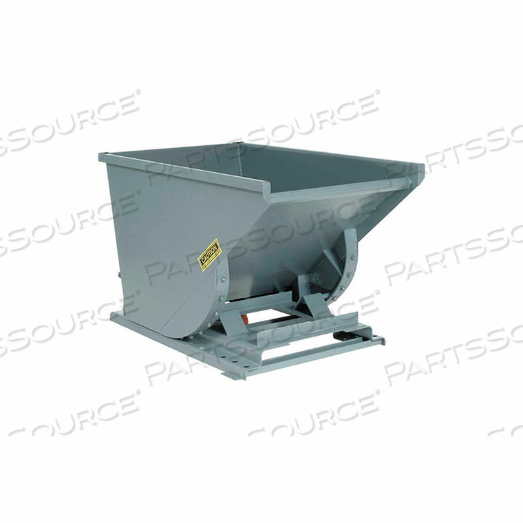 HEAVY DUTY SELF DUMPING FORKLIFT HOPPER, 1 CU. YD., 6000 LBS, GRAY by McCullough Industries, Inc. HEAVY DUTY SELF DUMPING FORKLIFT HOPPER, 1 CU. YD., 6000 LBS, GRAY by McCullough Industries, Inc.
