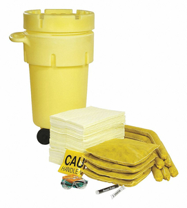 SPILL KIT WHEELED DRUM CHEMICAL/HAZMAT by SpillTech SPILL KIT WHEELED DRUM CHEMICAL/HAZMAT by SpillTech