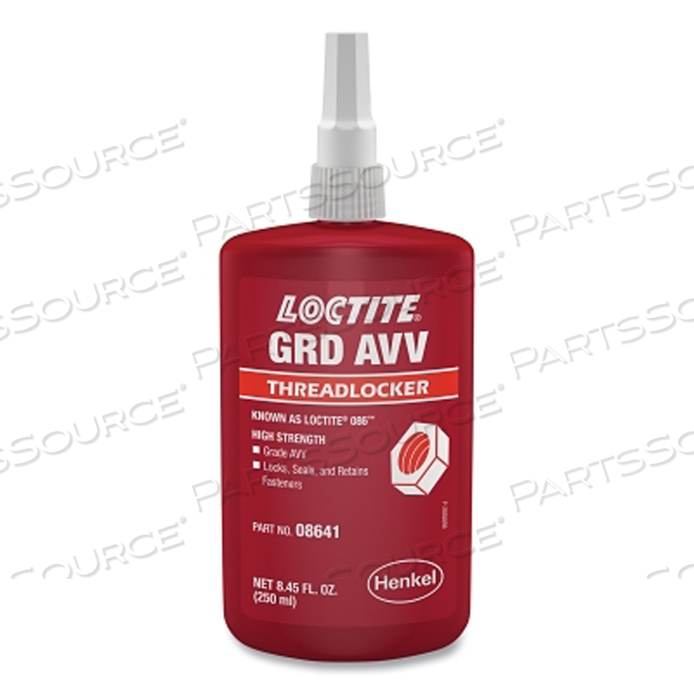 GRADE AVV THREADLOCKER, 250 ML, BOTTLE, RED by Loctite Brand