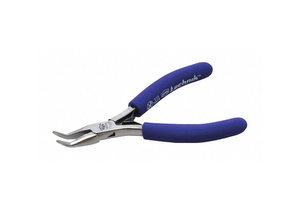 BENT NEEDLE NOSE PLIER 4-1/2 L SMOOTH by Technik