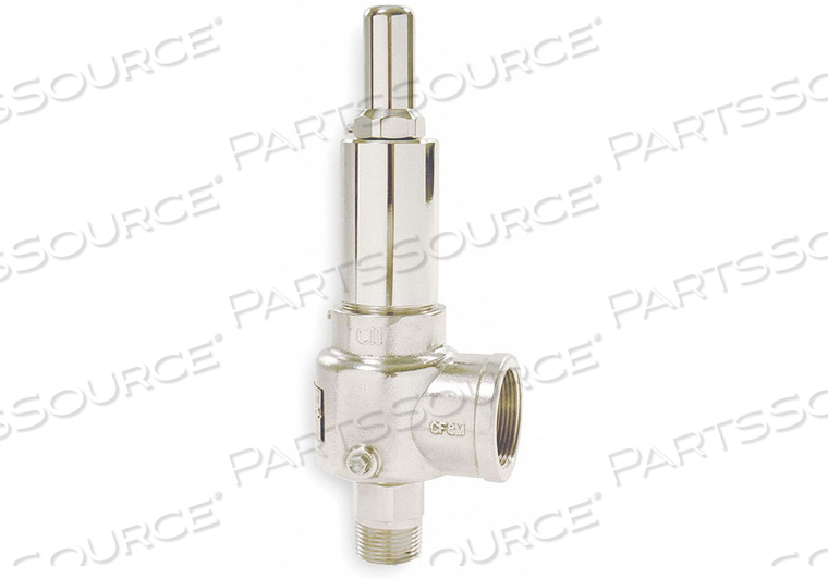 D4507 POP SAFETY VALVE 1 X 1-1/2 IN 50 PSI by Apollo Valves (a Conbraco Company)