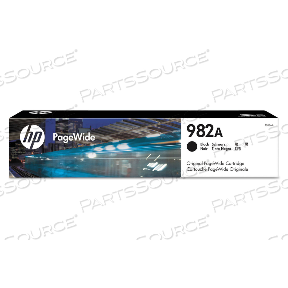 HP 982A, (T0B26A) BLACK ORIGINAL PAGEWIDE CARTRIDGE by HP (Hewlett-Packard)