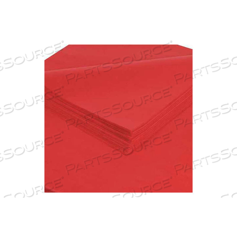 TISSUE PAPER, 10#, 20" X 30", SCARLET, 480 PACK by Box Packaging Inc