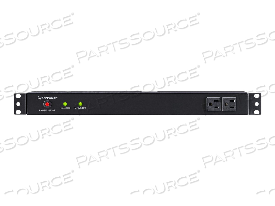 RACKBAR SURGE PROTECTION RKBS15S2F10R, SURGE PROTECTOR (RACK-MOUNTABLE), AC 120 V, OUTPUT CONNECTORS: 12 by CyberPower