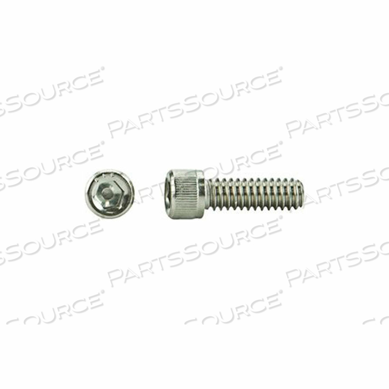 #6-32 X 3/8" HEX SOCKET CAP SCREW - 18-8 STAINLESS STEEL - UNC - ASTM F837 - USA - PKG OF 100 