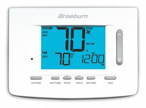 LOW VOLTAGE THERMOSTAT 18 TO 30VAC by Braeburn