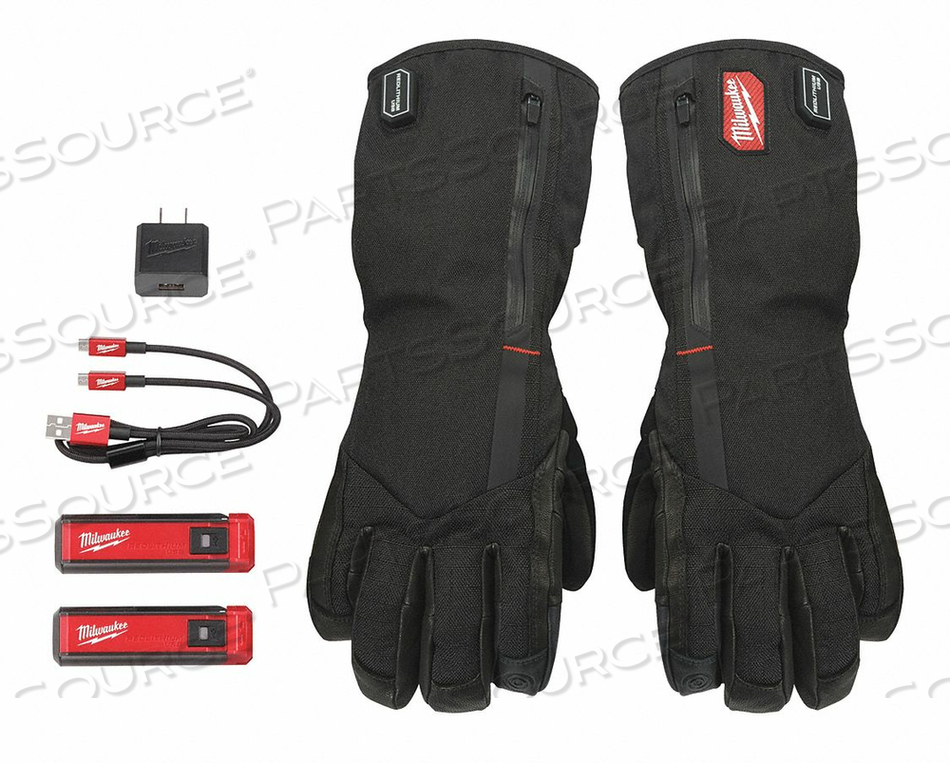 HEATED GLOVES, MEDIUM, POLYESTER, BLACK, 7-1/2 IN. L by Milwaukee Electric Tools