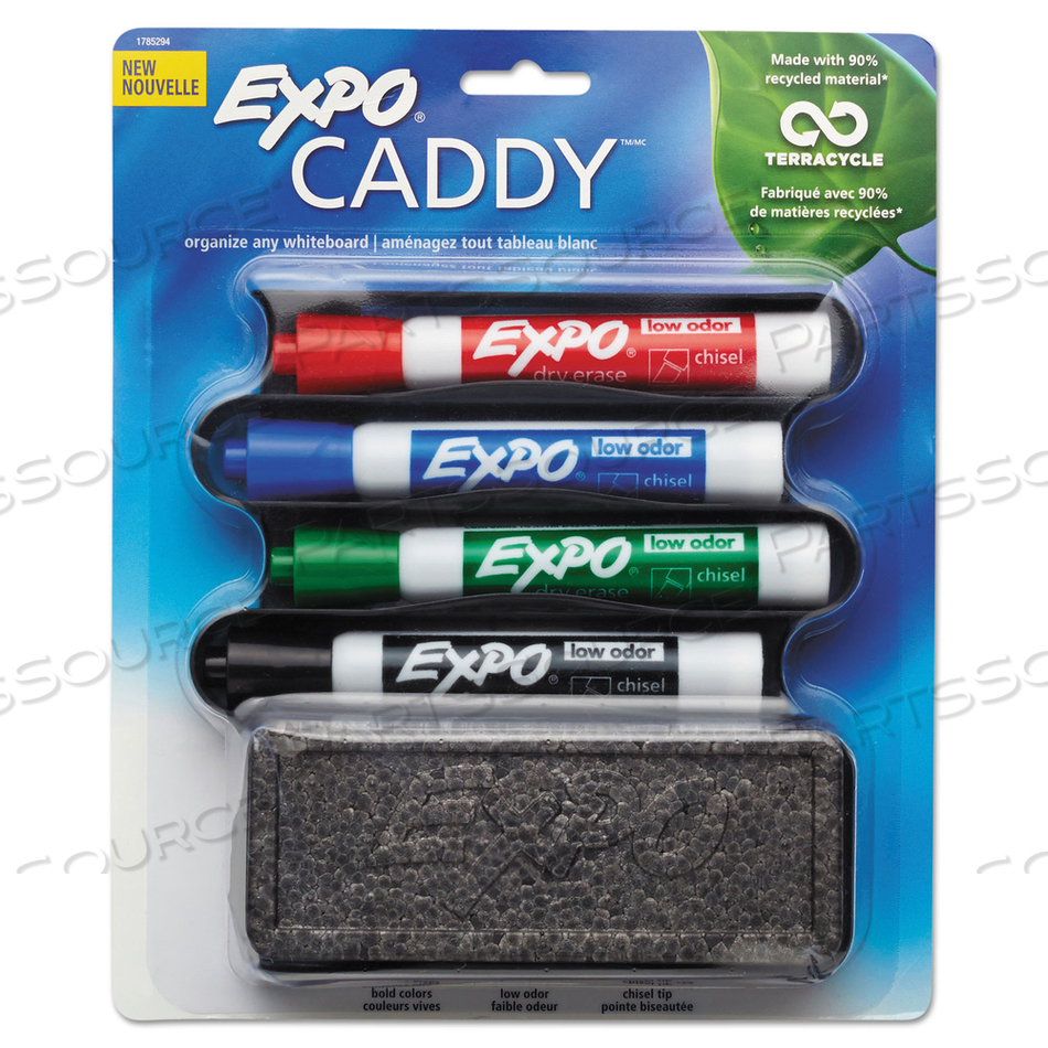 DRY ERASE MARKER SET CHISEL PK4 by Expo