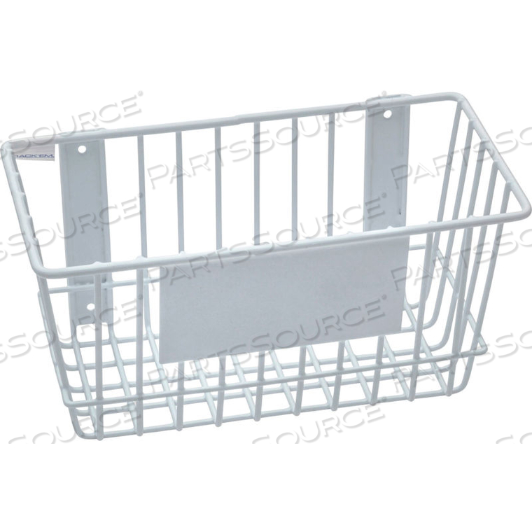 RACK'EM MOUNT ANYWHERE WIRE BASKET 12"W X 6"D X 6"H WHITE by Horizon Mfg Enterprises, Inc