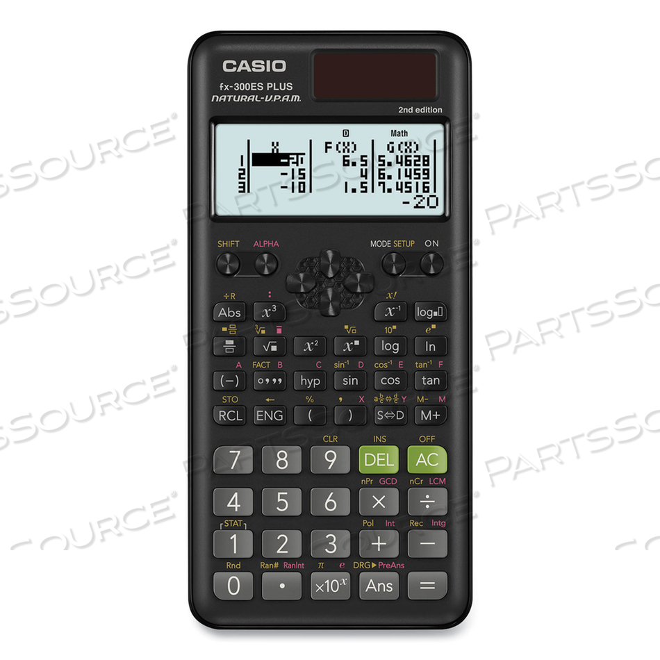 FX-300ES PLUS 2ND EDITION SCIENTIFIC CALCULATOR, 16-DIGIT LCD, BLACK by Casio