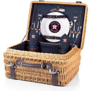 CHAMPION PICNIC BASKET - NAVY/SLATE (HOUSTON ASTROS) DIGITAL PRINT by Picnic Time