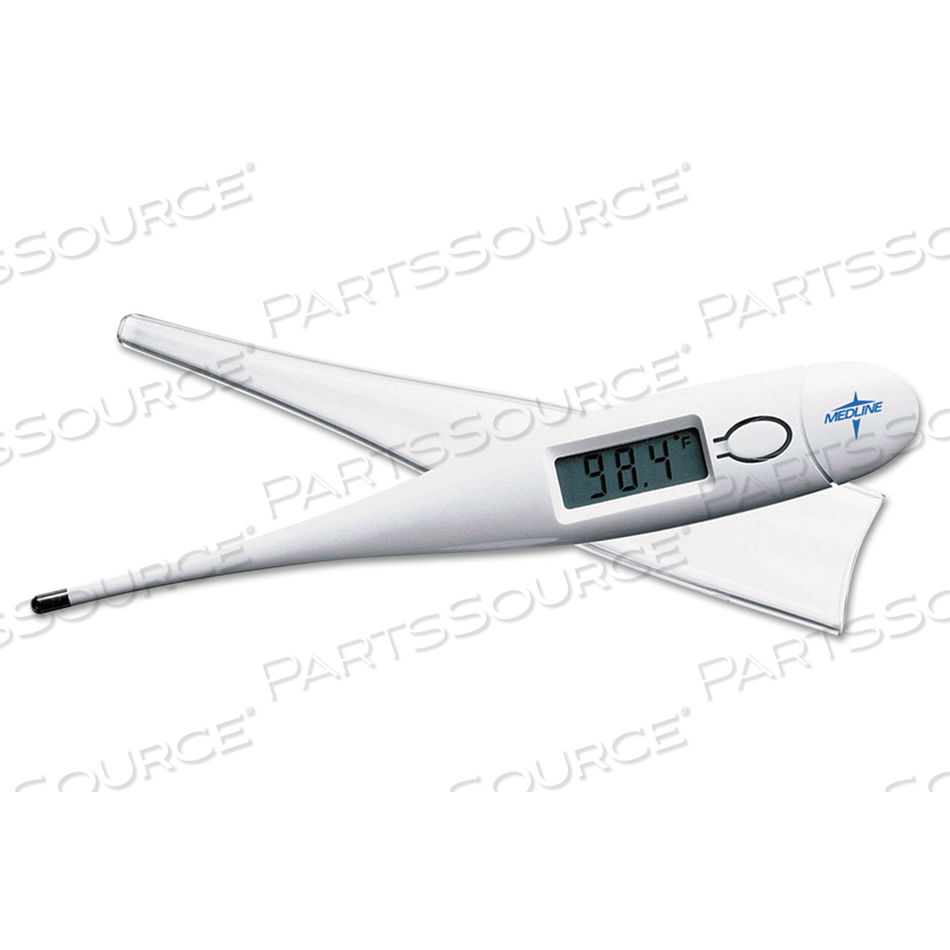 PREMIER ORAL DIGITAL THERMOMETER, WHITE/BLUE by Medline Industries, Inc.