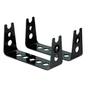 METAL ART MONITOR STAND RISERS, 4.75 X 8.75 X 2.5, BLACK by Allsop