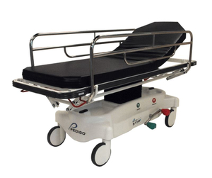 GENERAL TRANSPORT STRETCHER, NARROW, NON-HYDRAULIC, STANDARD LITTER, TRUE DIRECTION STEERING, 500 POUND  CAPACITY. by Pedigo Products, Inc.