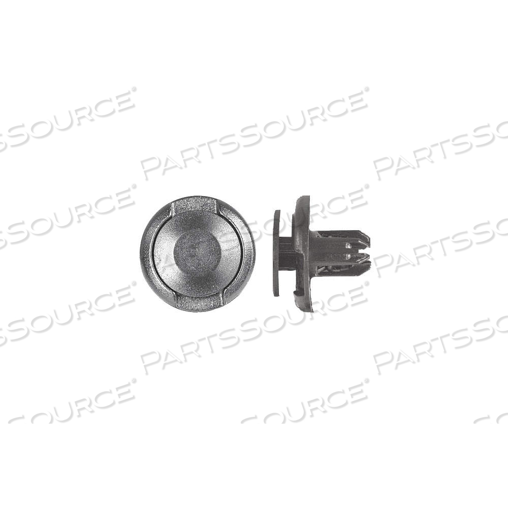 NYLON RETAINERS,BLACK,DOME,11MM L, METRIC, EXPANDING, DOME, 8 MM SHANK DIA, NYLON, BLACK by Approved Vendor