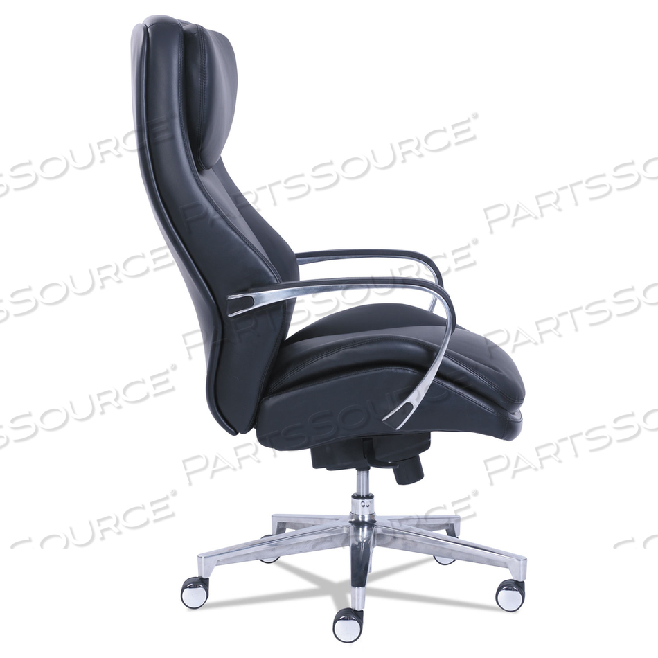 COMMERCIAL 2000 BIG/TALL EXECUTIVE CHAIR, SUPPORTS UP TO 400 LB, 20.5" TO 23.5" SEAT HEIGHT, BLACK SEAT/BACK, SILVER BASE by La-Z Boy