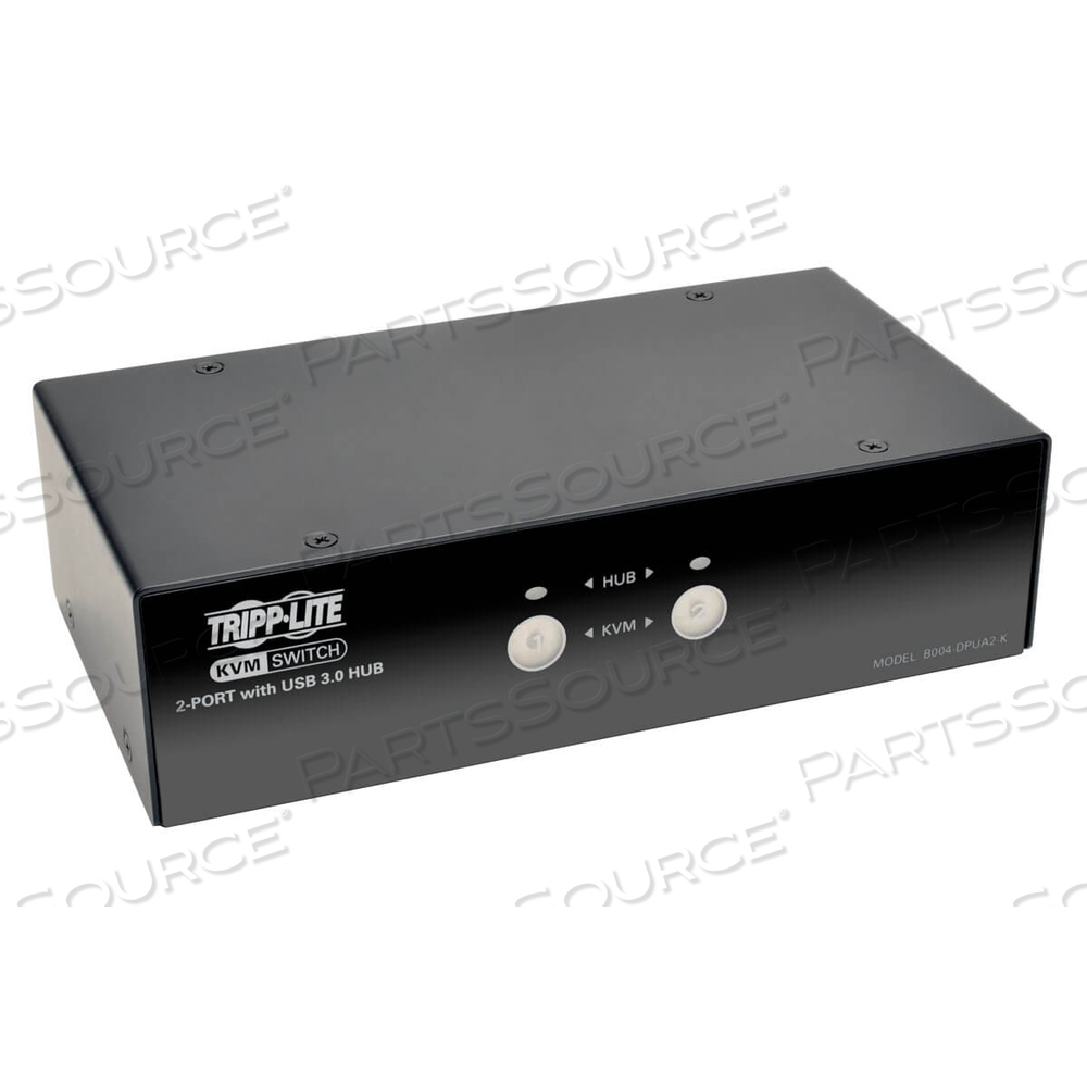 DISPLAYPORT KVM SWITCH 2-PORT W AUDIO, CABLES & USB 3.0 HUB by Tripp Lite DISPLAYPORT KVM SWITCH 2-PORT W AUDIO, CABLES & USB 3.0 HUB by Tripp Lite