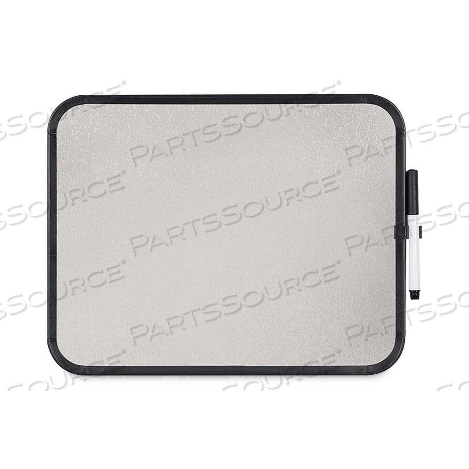 MAGNETIC DRY ERASE BOARD, 11 X 14, BLACK PLASTIC FRAME by MasterVision