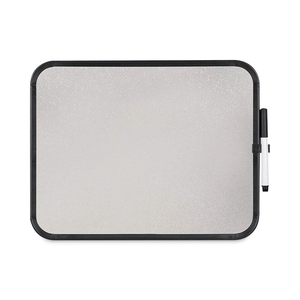 MAGNETIC DRY ERASE BOARD, 11 X 14, BLACK PLASTIC FRAME by MasterVision