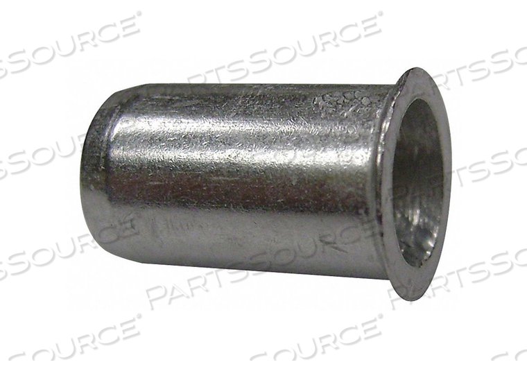 RIVET NUT, #10-32 THREAD SIZE, 7/16 IN OVERALL LG, 9/32 IN INSERT DIA, ALUMINUM, PLAIN by Fabory