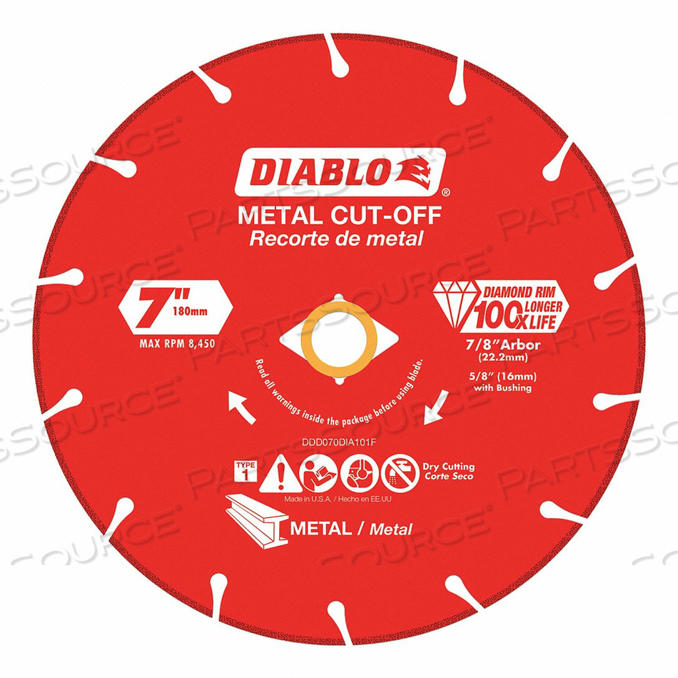 DIAMOND SAW BLADE BLADE DIA 7 IN. by Diablo DIAMOND SAW BLADE BLADE DIA 7 IN. by Diablo
