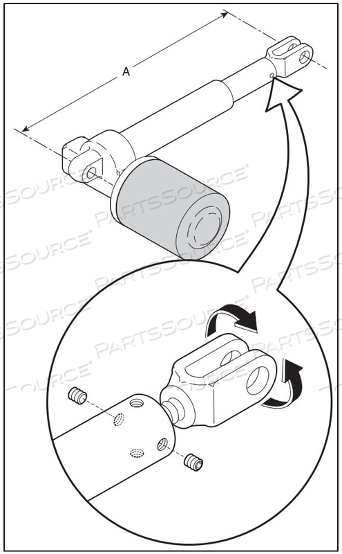 BACK SECTION ACTUATOR - 115 V AC 