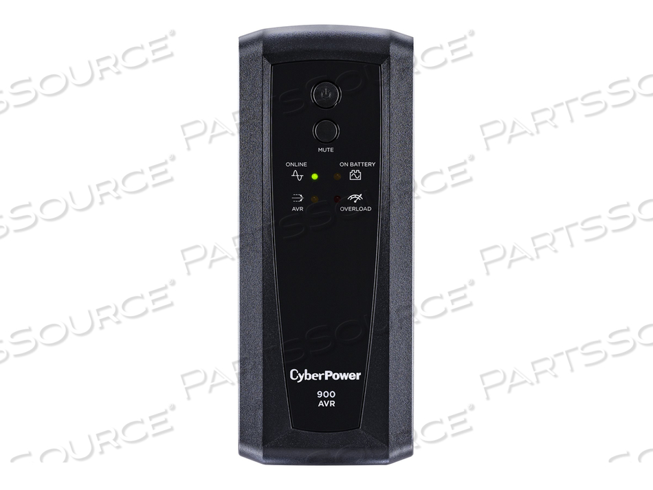 AVR SERIES CP900AVR, UPS, AC 120 V, 560 WATT, 900 VA, 7 AH, RS-232, USB, OUTPUT CONNECTORS: 10, BLACK by CyberPower