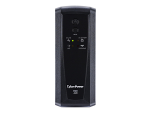 AVR SERIES CP900AVR, UPS, AC 120 V, 560 WATT, 900 VA, 7 AH, RS-232, USB, OUTPUT CONNECTORS: 10, BLACK by CyberPower AVR SERIES CP900AVR, UPS, AC 120 V, 560 WATT, 900 VA, 7 AH, RS-232, USB, OUTPUT CONNECTORS: 10, BLACK by CyberPower