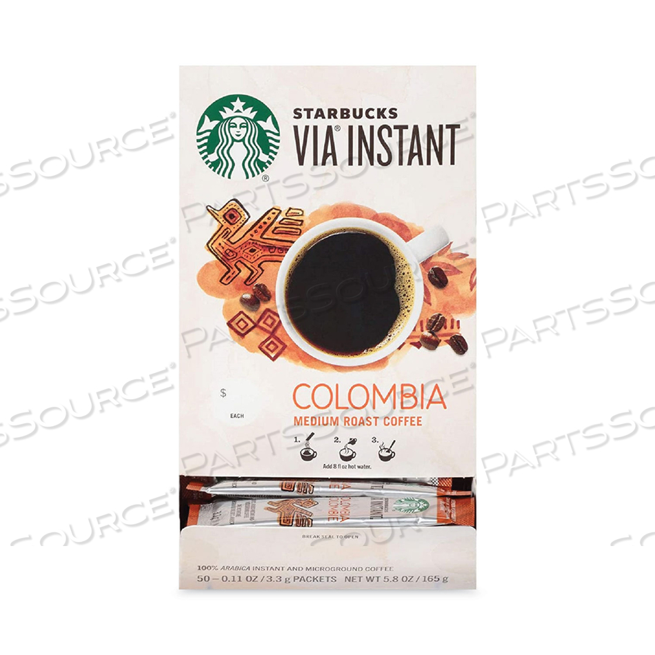 VIA READY BREW COFFEE, 0.11 OZ, COLUMBIA, 200/CARTON 