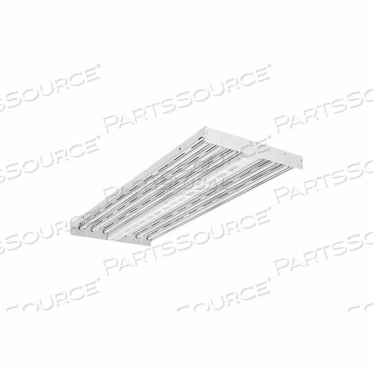 6 LAMP (INCLUDED) FLUORESCENT HIGH BAY, 54W T5HO, 4100K, WIDE DIST 