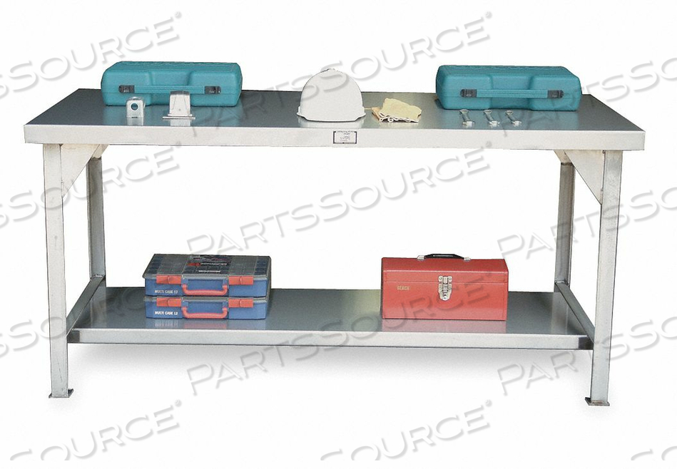 72 X 36 STAINLESS STEEL UNIT FIXED LEG WORK TABLE by Strong Hold 72 X 36 STAINLESS STEEL UNIT FIXED LEG WORK TABLE by Strong Hold