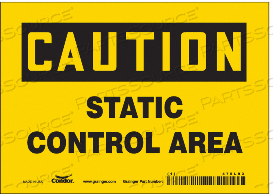 DANGER SIGN 7 W X 5 H 0.004 THICKNESS 