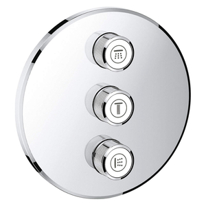 TRIPLE VOLUME CONTROL TRIM GROHE CHROME by Grohe