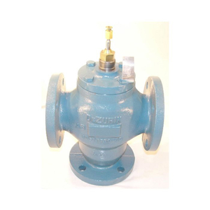 2-1/2" FLANGED 3 WAY DIVERT VALVE 63 CV 3/4" STROKE 4 BOLT HOLES by Nor'East Controls