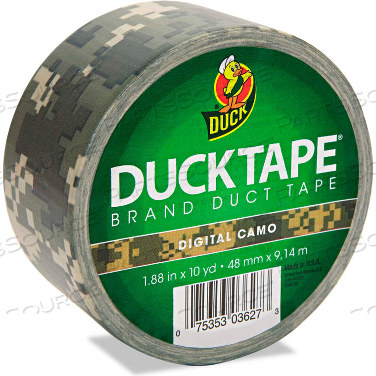 DUCK COLORED DUCT TAPE, 1.88"W X 10 YDS - 3" CORE - DIGITAL CAMO 
