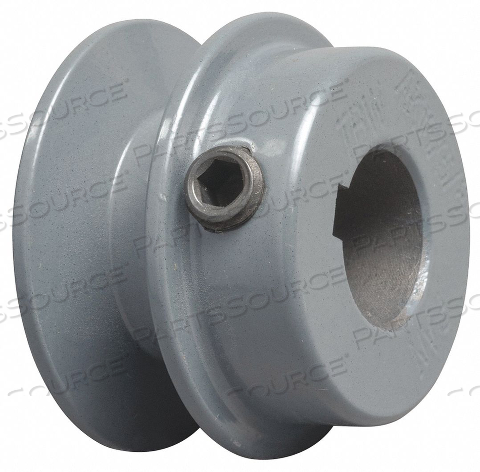 STANDARD V-BELT PULLEY, FIXED BORE, 1 GROOVE, 2.85 IN OD, 5/8 IN BORE, CAST IRON by TB Wood's