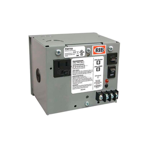 AC POWER SUPPLY / ENCLOSED / SINGLE / 75VA / 120 / 208 / 240 / 277 / 480-24VAC by RIB