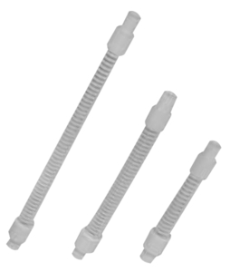 CONNECTOR, FLEXIBLE, SEMI-CLEAR POLYESTER, 9/16" SMOOTH ID, 12", 15MMM POLYESTER X 15MMF SILICONE ENDS by Anesthesia Associates CONNECTOR, FLEXIBLE, SEMI-CLEAR POLYESTER, 9/16" SMOOTH ID, 12", 15MMM POLYESTER X 15MMF SILICONE ENDS by Anesthesia Associates
