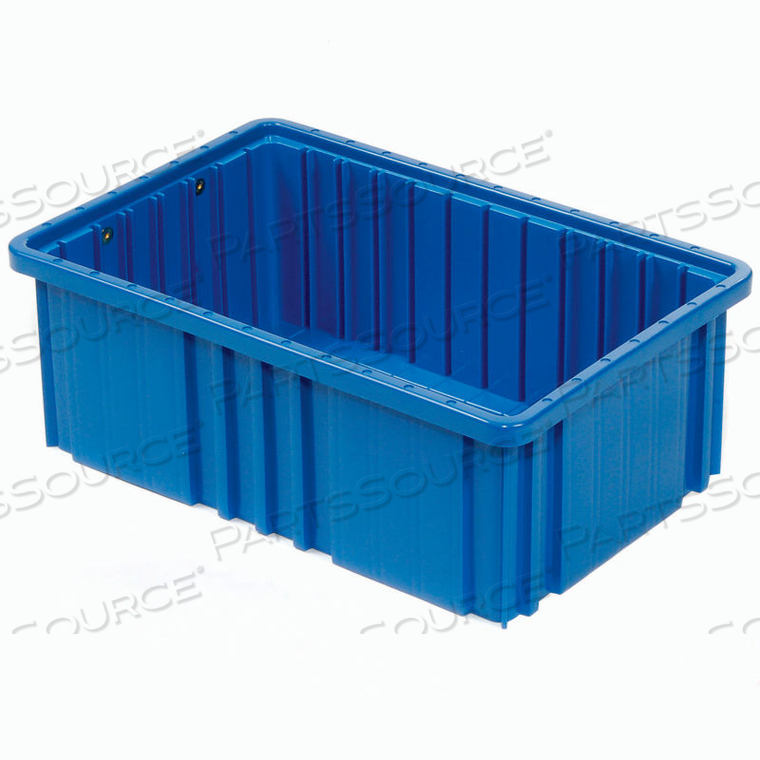 GLOBAL INDUSTRIAL PLASTIC DIVIDABLE GRID CONTAINER - DG92060,16-1/2"L X 10-7/8"W X 6"H, BLUE by Quantum Storage Systems GLOBAL INDUSTRIAL PLASTIC DIVIDABLE GRID CONTAINER - DG92060,16-1/2"L X 10-7/8"W X 6"H, BLUE by Quantum Storage Systems