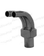 ADAPTER, CARLEN, 90° CURVED, 15MMM X 3/8" OD X 3/8" OD, CHROME BRASS by Anesthesia Associates